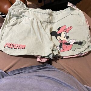 Disney Minnie Mouse Green Shorts